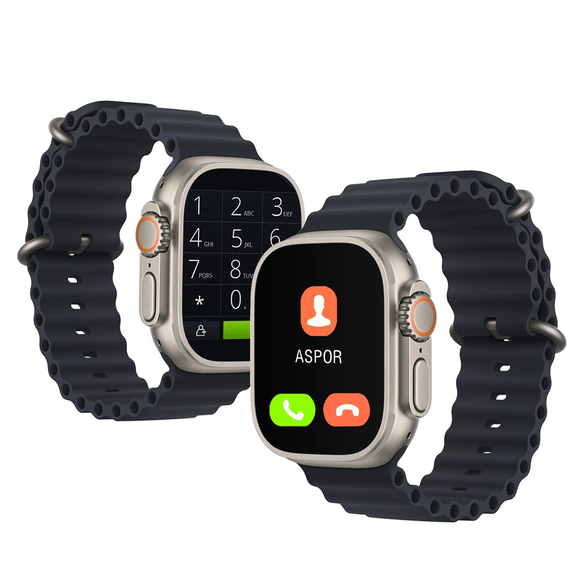 1.851 pouces grand écran OEM Smart regarder le sport d'écran tactile montre sport étanches IP67 d'appel sans fil Smart Watch