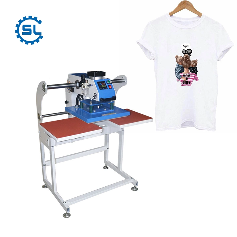 T Shirt Logo Printing Double Worktable Textile Heat Press Transfer Machine for Marking DIY Clothes