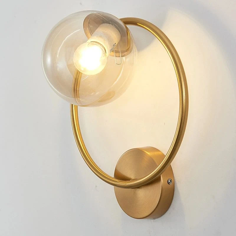 Post-Modern Simple Interior Wall Light Luxury Corridor Staircase Round Wall Light