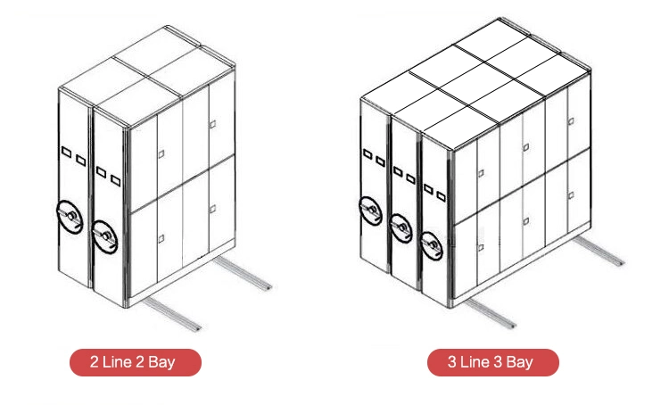 High Safe Bank Office Mobile Handwheel Shelving System Archive Box Files Storage