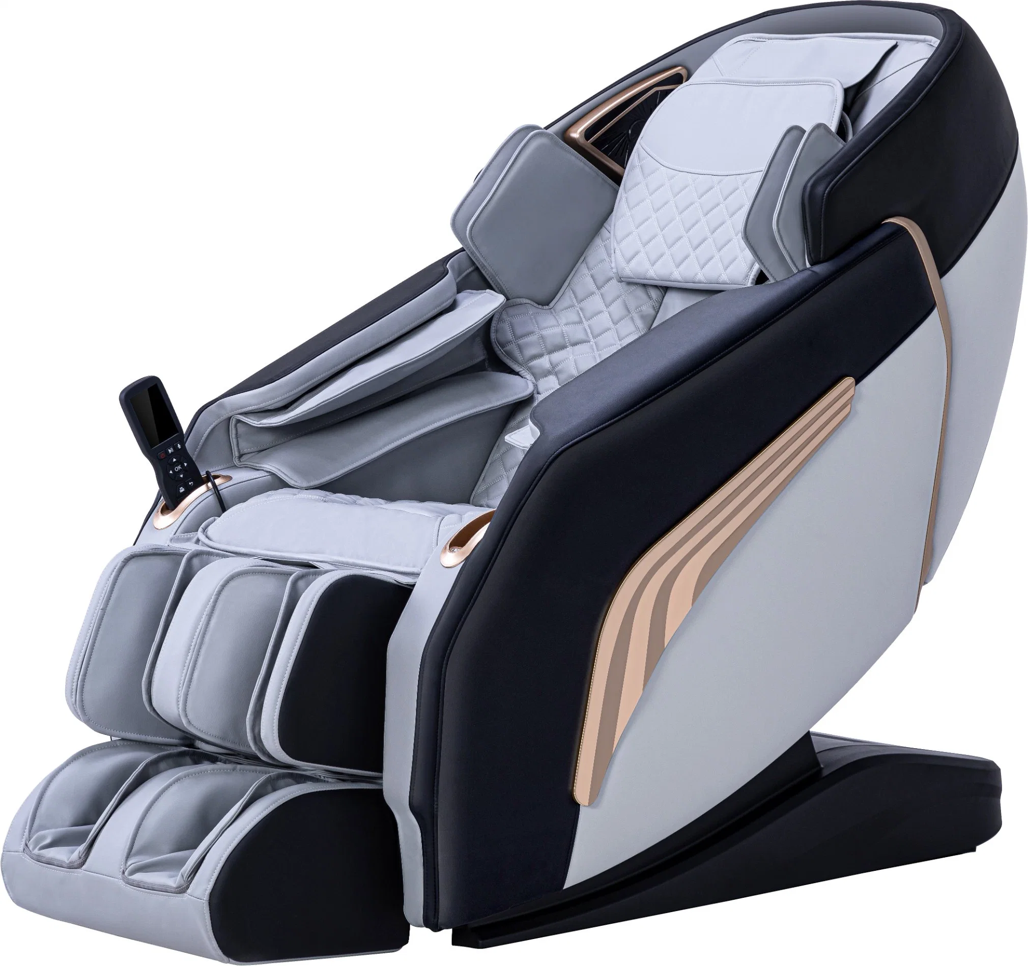 Shiatsu Équipement de massage électrique infrarouge à chaleur profonde Chaise de massage électrique vibrante 4D