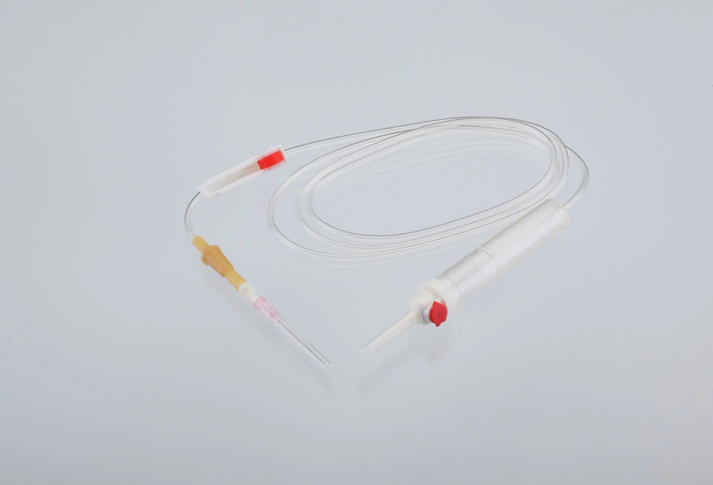 Hospital Medical Disposable Blood Transfusion IV Set with Needle