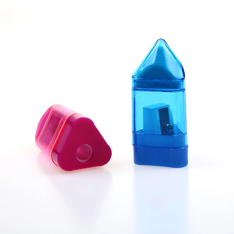 Manual Triangular Shaped Pencil Sharpener with Eraser