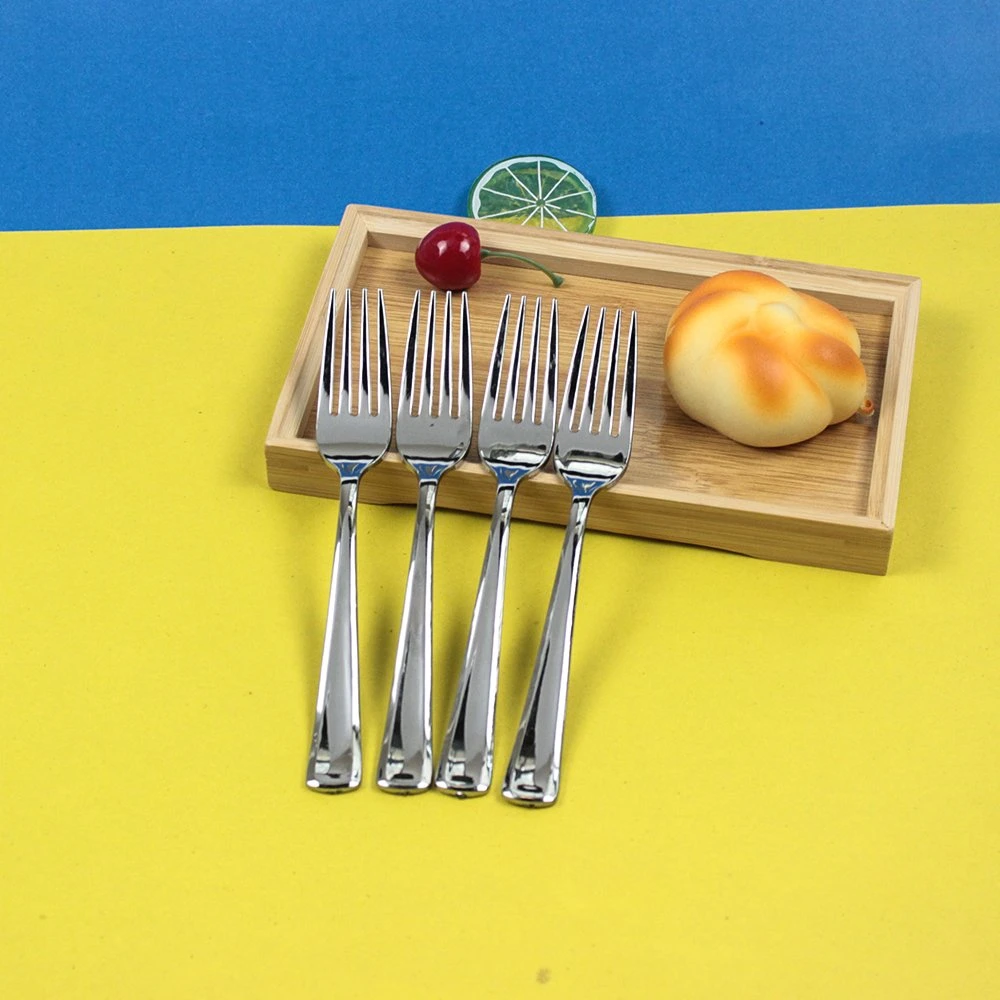 Customizable Disposable Plastic Cutlery 190mm Length Plastic Fork for Restaurant
