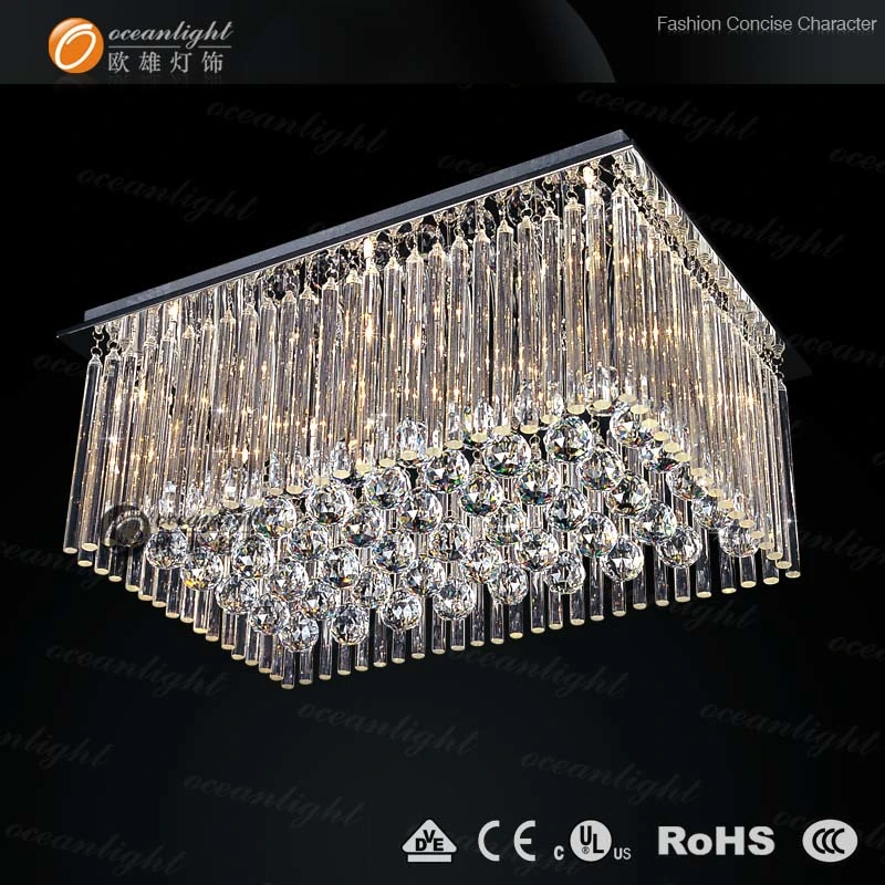 Lustre de cristal de LED de iluminação pendente do teto para decoração (OM928)