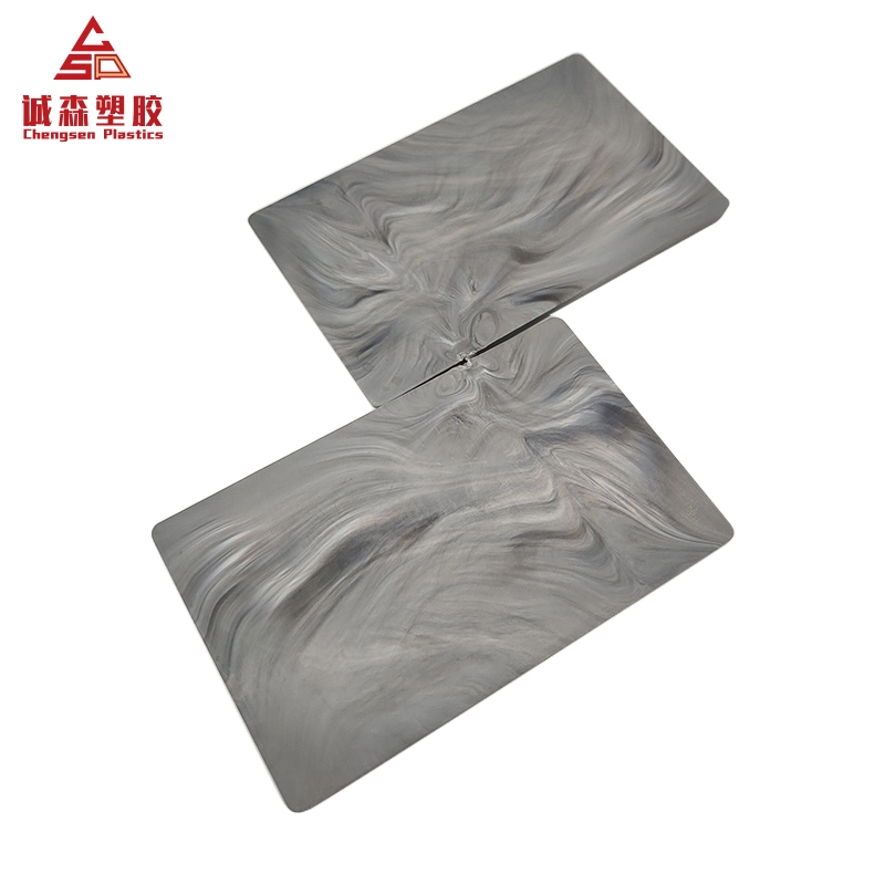 Marble Wood Texture ABS Sheet Smooth Surface ABS/PMMA Plastic Sheet Black ABS