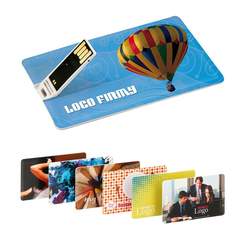 Negocio de plástico de la tarjeta de crédito USB Pen Drive con logotipo personalizado 8GB/16GB/32GB/64GB/128GB USB Flash Drive USB/memoria Flash o Pendrive/USB Pen Drive