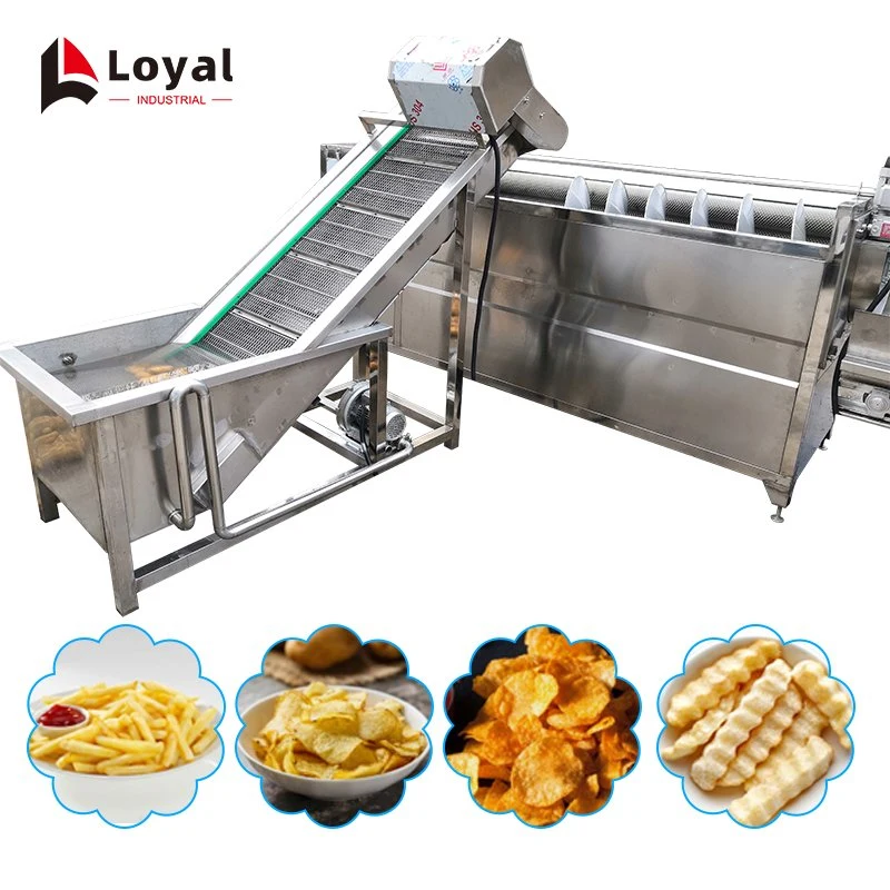 Realiable patatas fritas de la línea de procesamiento de la máquina de Patatas Fritas popular línea de embalaje