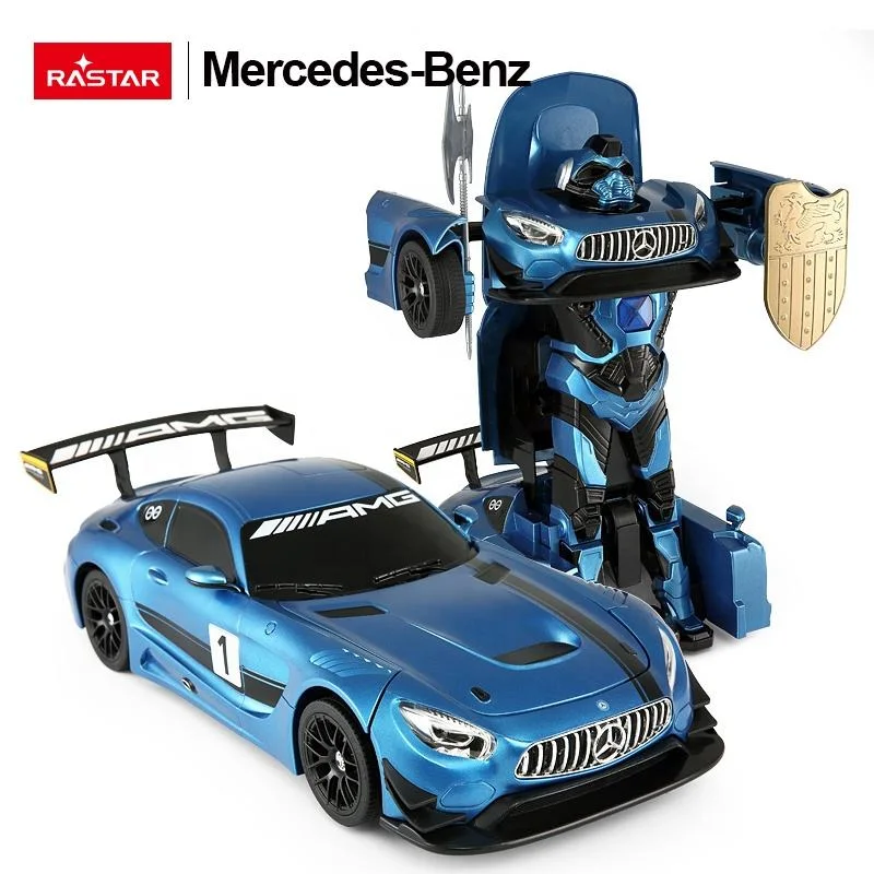 Rastar Deformation Auto Roboter Kinder Spielzeug meistverkaufte elektrische RC Car Sports Fernbedienung 2 In1 Transformation Auto 1: 14 Benz GT3