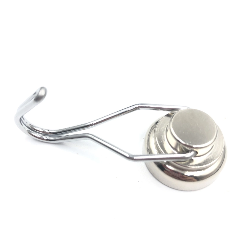 Strong Neodymium Pot Magnet Permanent Swiveling Magnetic Hook