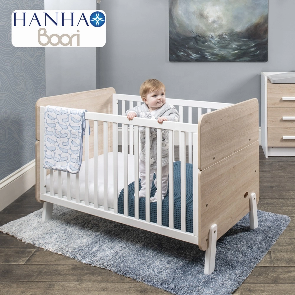 Boori OEM ODM 3 in 1 Kinderbett Baby schlafen Single Konvertibles Baby-Bett Aus Holz