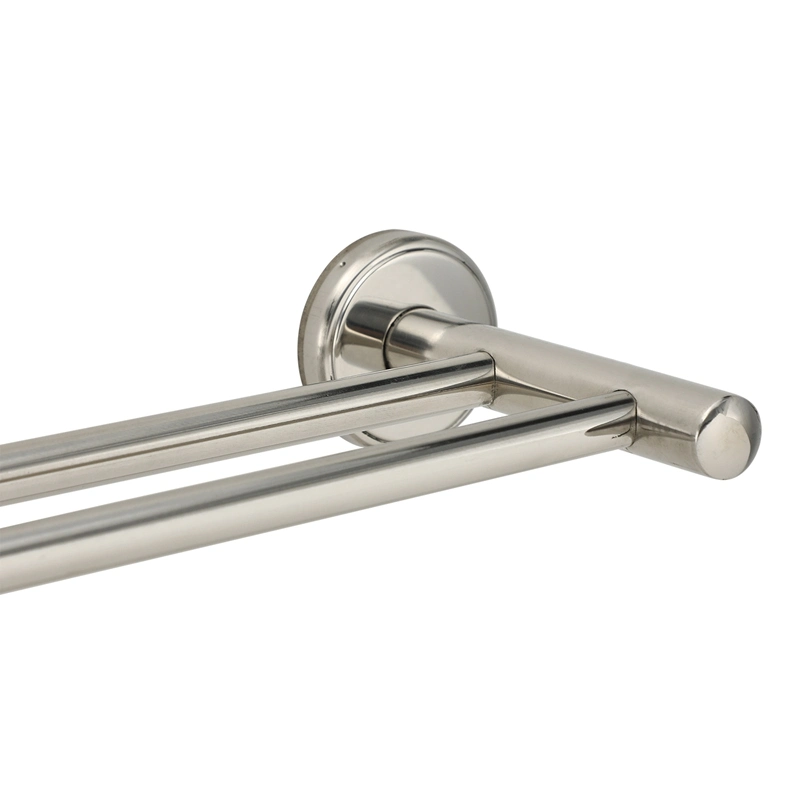 Stainless Steel Double Bath Towel Bars Bathroom Wall Mounted Towel Hangers