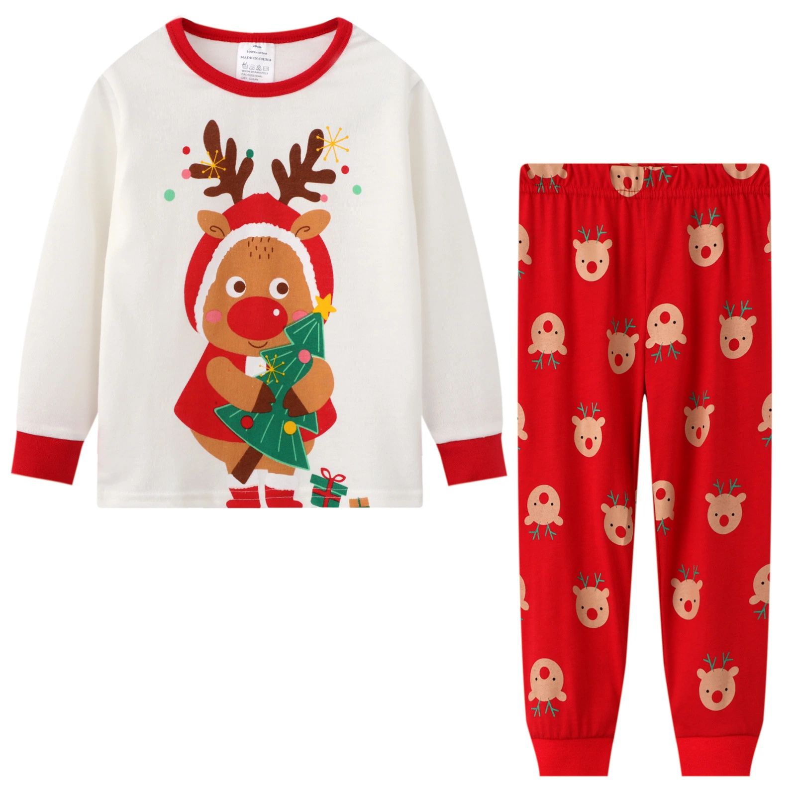 Santa Claus Printed Home Clothes Christmas Pajamas