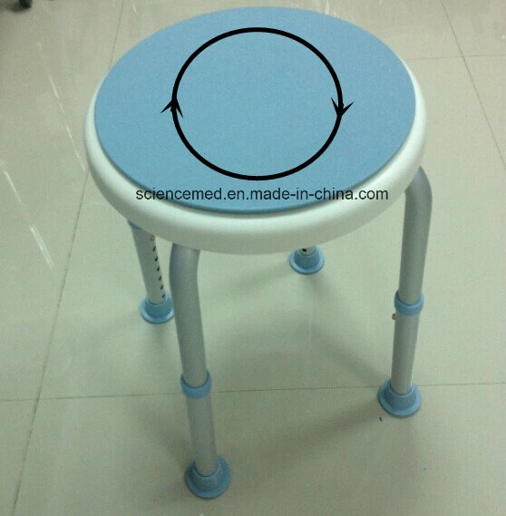 Bath Chair Shower Chair Aluminum with 360 Degree Swivel Seat