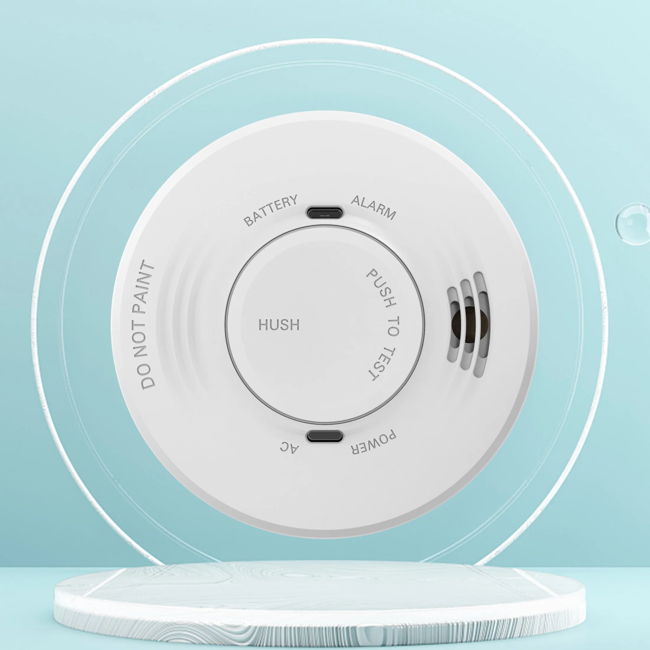 220V-240V Hardwired Photoelectric Smoke Alarm Ukca Interlinked Smoke Detector for Welsh