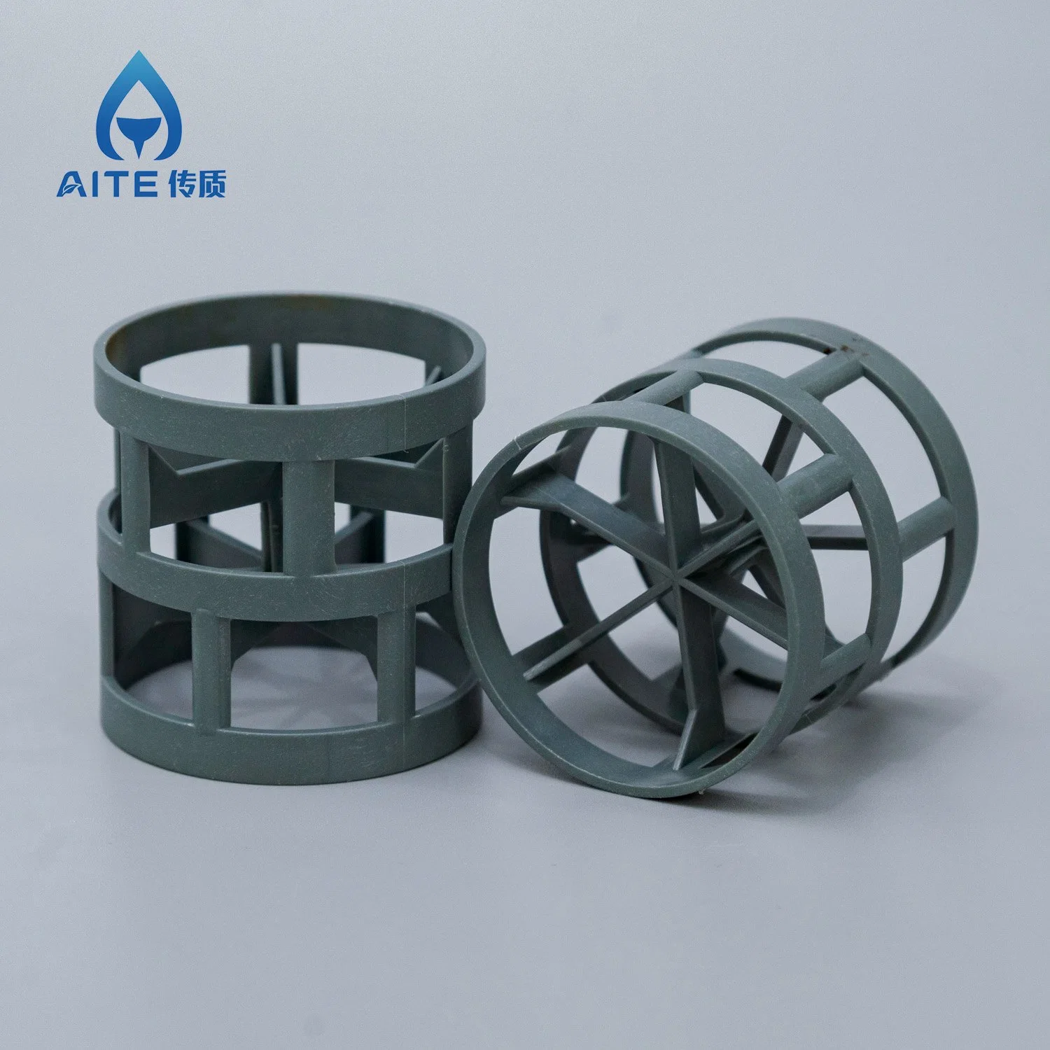 PVDF PTFE Corrosion Resistance Plastic Pall Ring for Mass Transfer Media