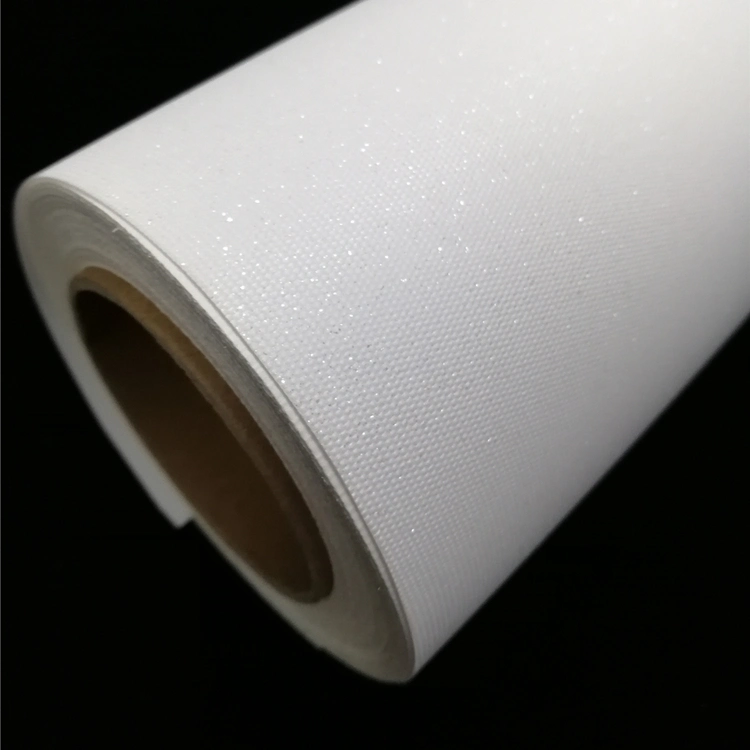 Eco Solvent UV Printable Blank White Inkjet Blank Wall Covering Fabric