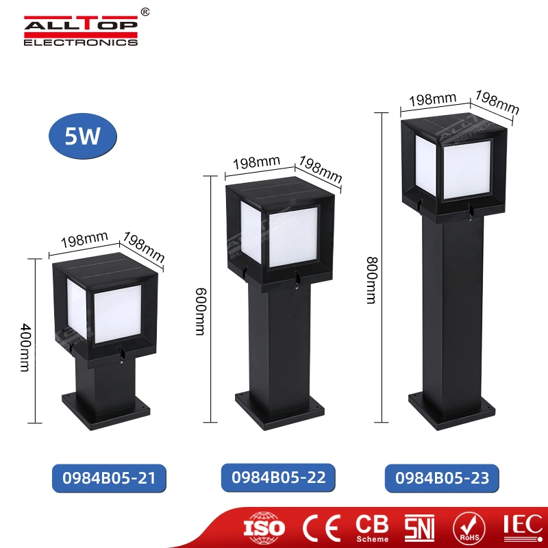 Alltop High quality/High cost performance  Rainproof IP65 20W Outdoor Lawn Couryard Street LED Solar Garden Light