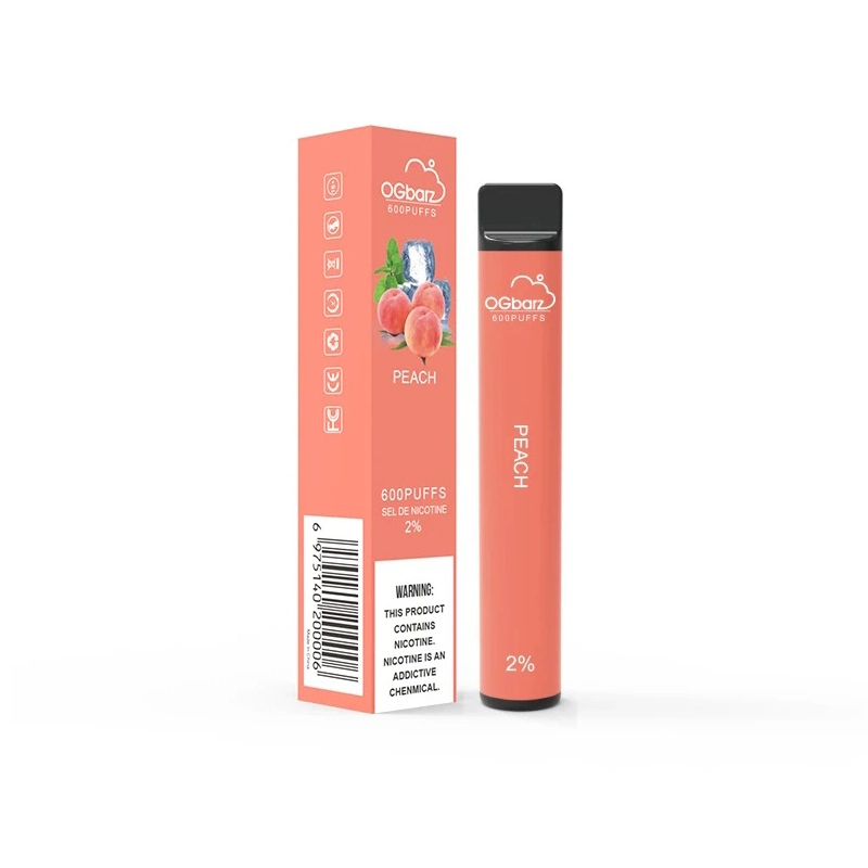 Wholesale/Supplier Ogbarz vape 600 Puffs 2% Nicotine Salt New Style Disposable/Chargeable Vape Pen