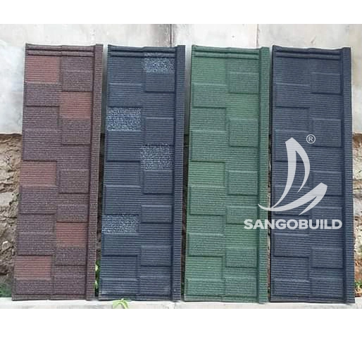 50 Years Warranty Factory Price 0.4mm Thickness Stone Coated Metal Roof Tiles