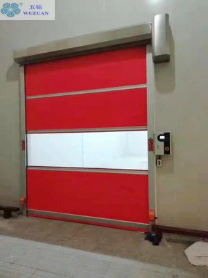 Dustproof Industrial Automatic PVC Fabric Roll up High Speed Workshop Door