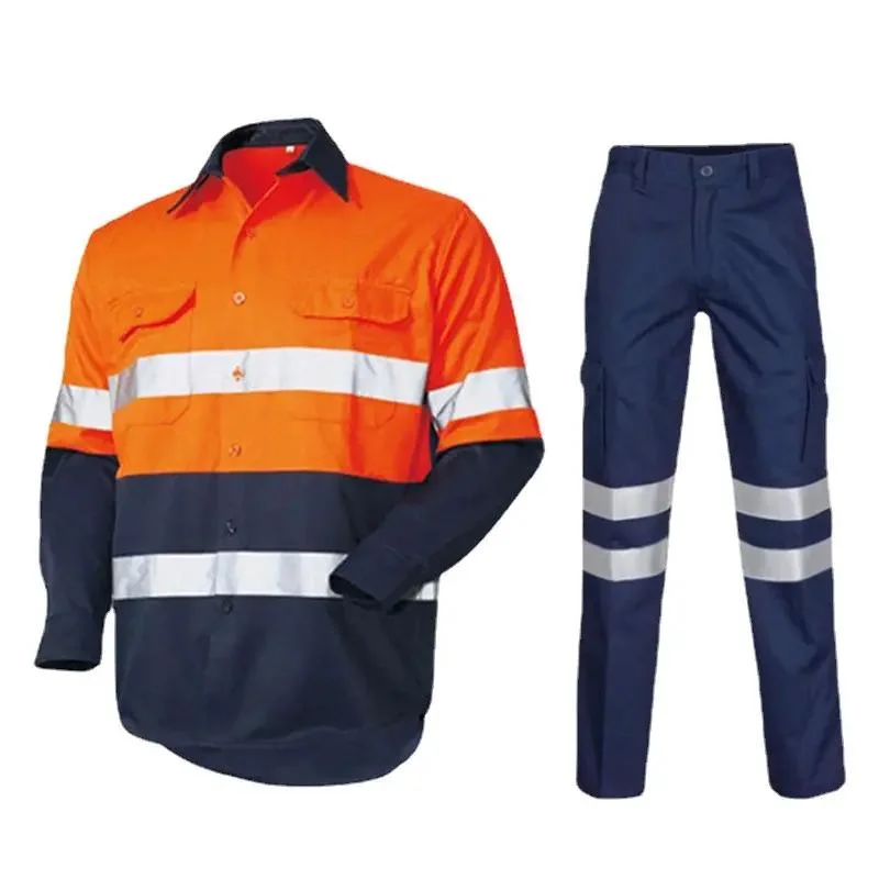 Construction Worker Safety Reflective Clothing Workwear Uniforms Suits