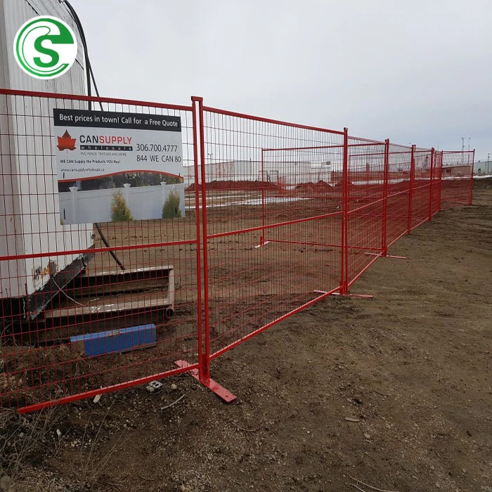 Durável Canadá construção galvanizou temporariamente Fence Solid Fencing temporário