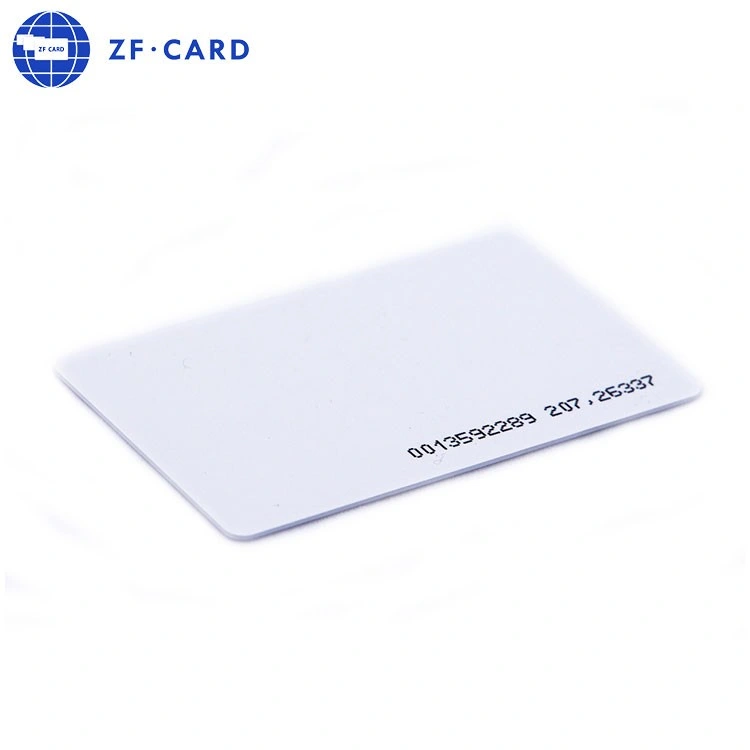 PC-Leerkarte und MIFARE Plus (R) X 2K (4B) Chip PVC Blank Cards Band White Card