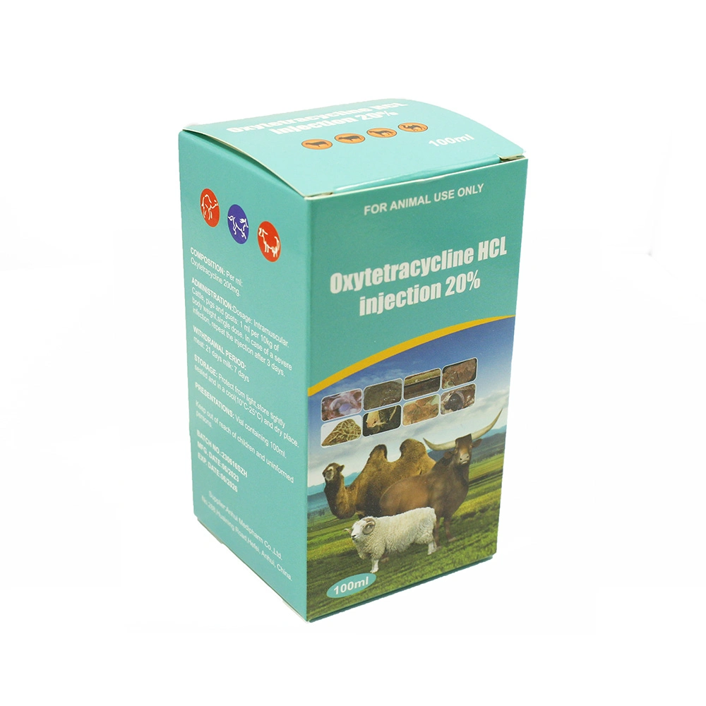 Inyección de oxitetraciclina 20% 100ml para uso animal