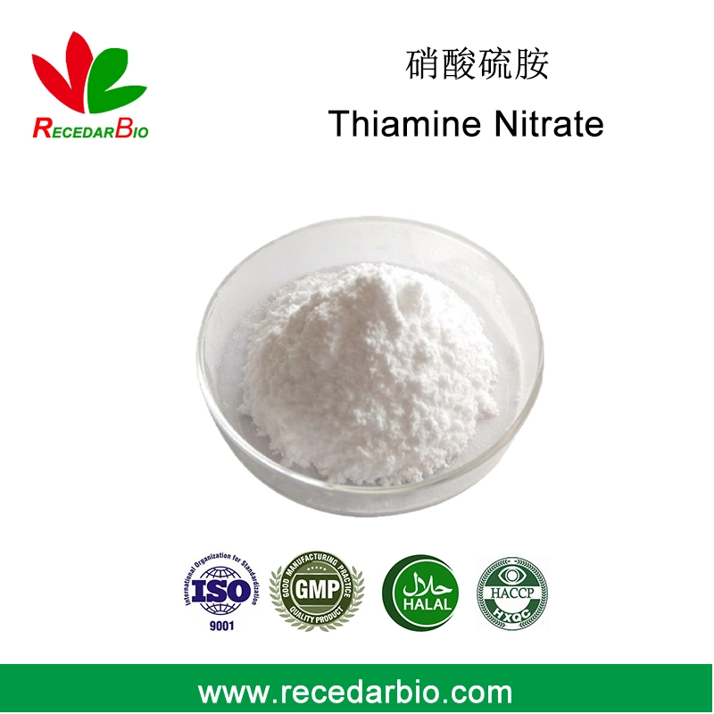 Food / Pharm Grade Vitamine B1 Poudre 532-43-4 Nitrate de thiamine avec
