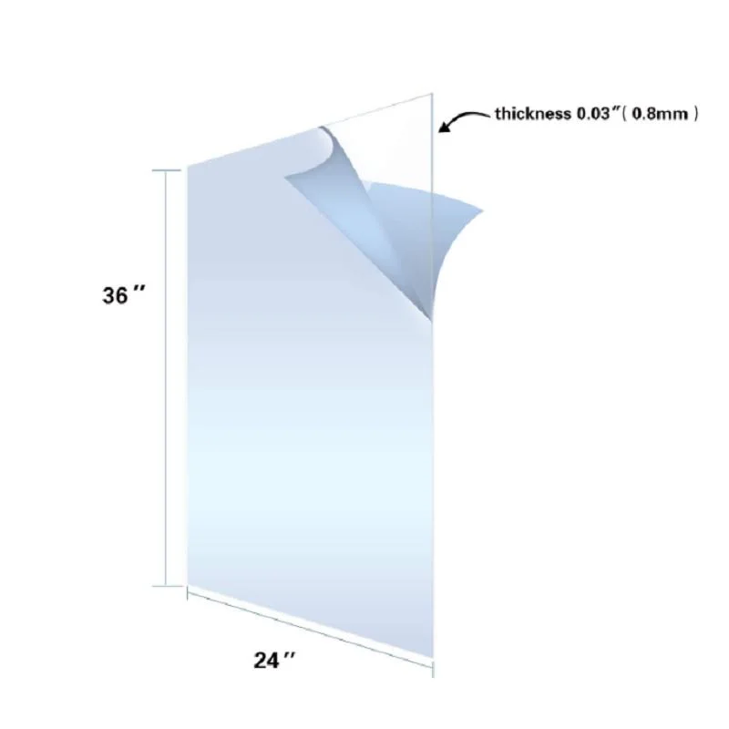 Plexiglass for Picture Frame Glass No More Shattered Glass, Protective Film to Ensure Scratch and Damage Free Sheets Pet/Gag/PETG Plastic Replacement