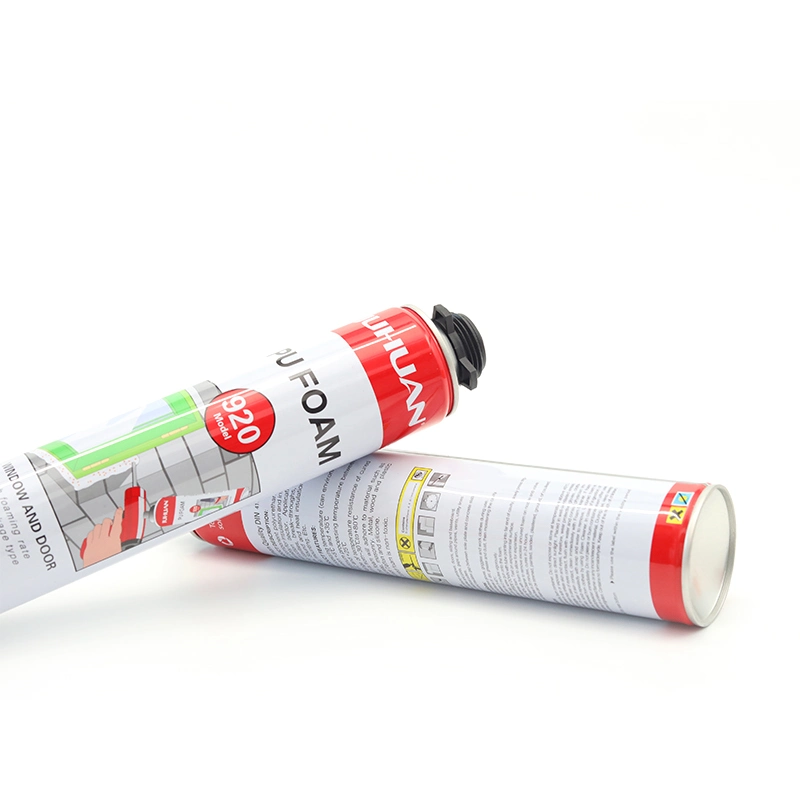 High Strength High Density 750ml Polyurethane Construction Expanding Waterproof PU Spray Foam