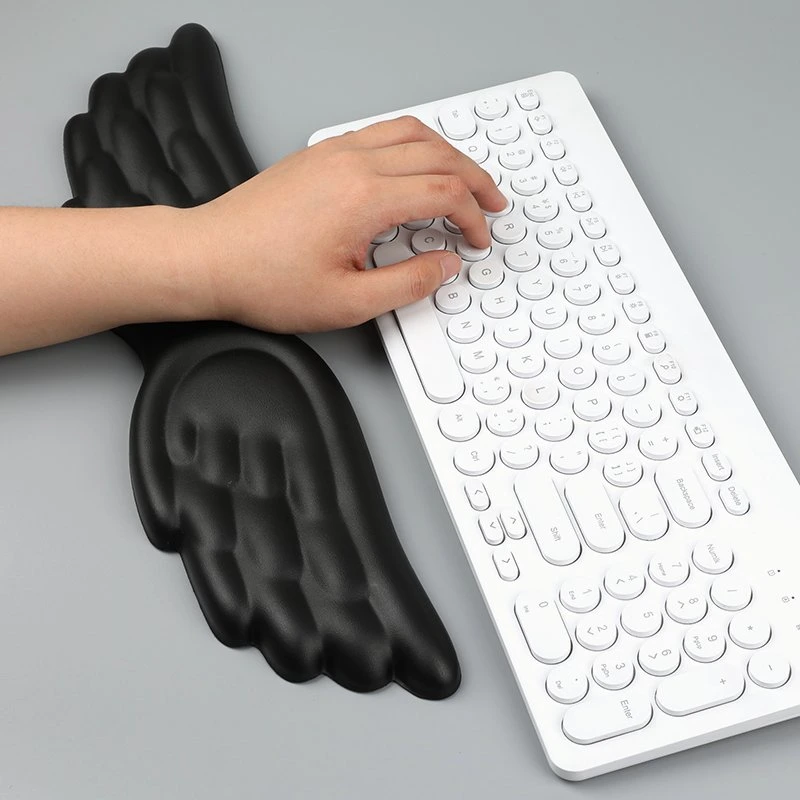 Cloud Black Mouse Pad Wrist Rest