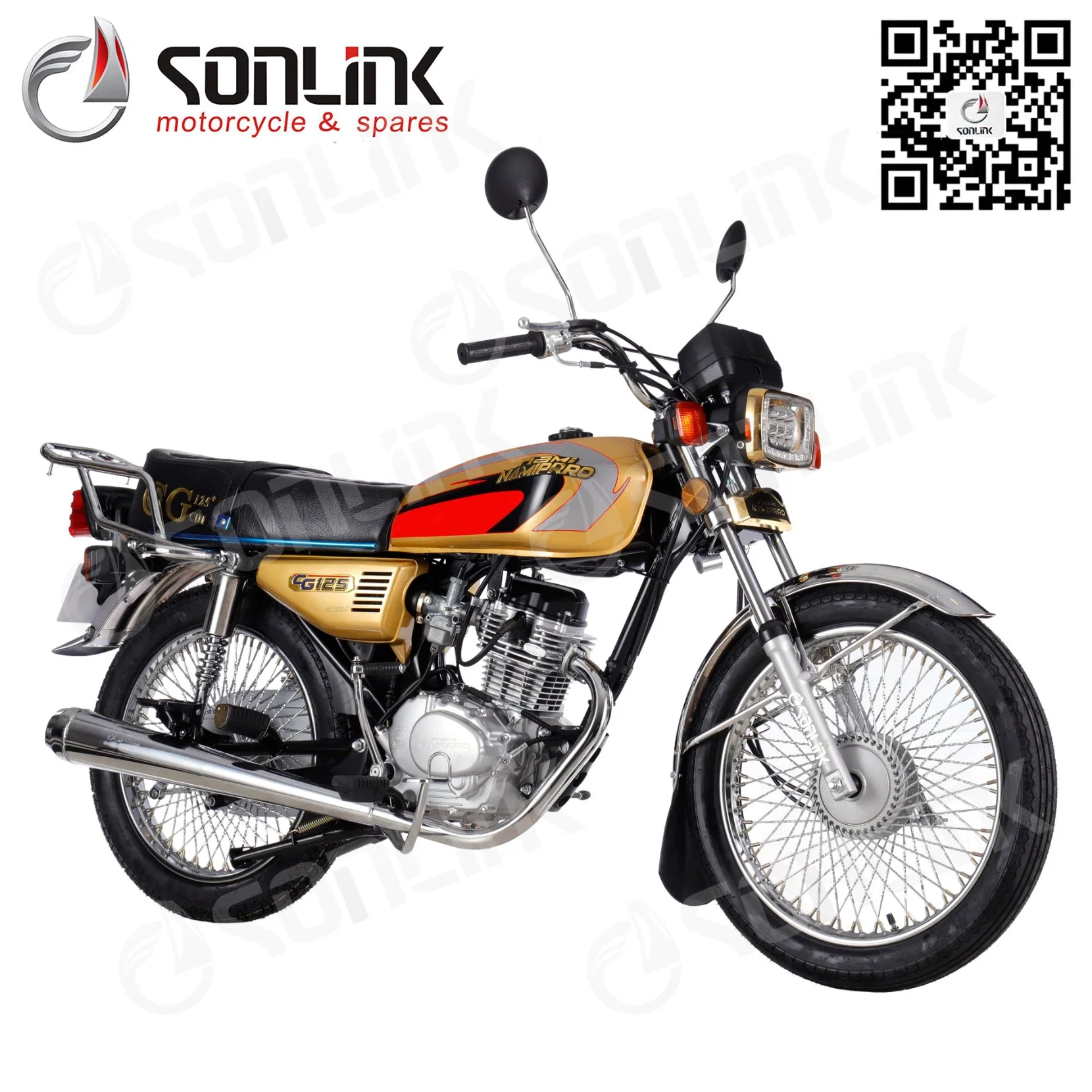 125cc150cc 200cc Engine New Cg Model Alloy Two Wheel Oil-Saving Street Racing Moto/Motorcycle/Moterbike (SL125-F)