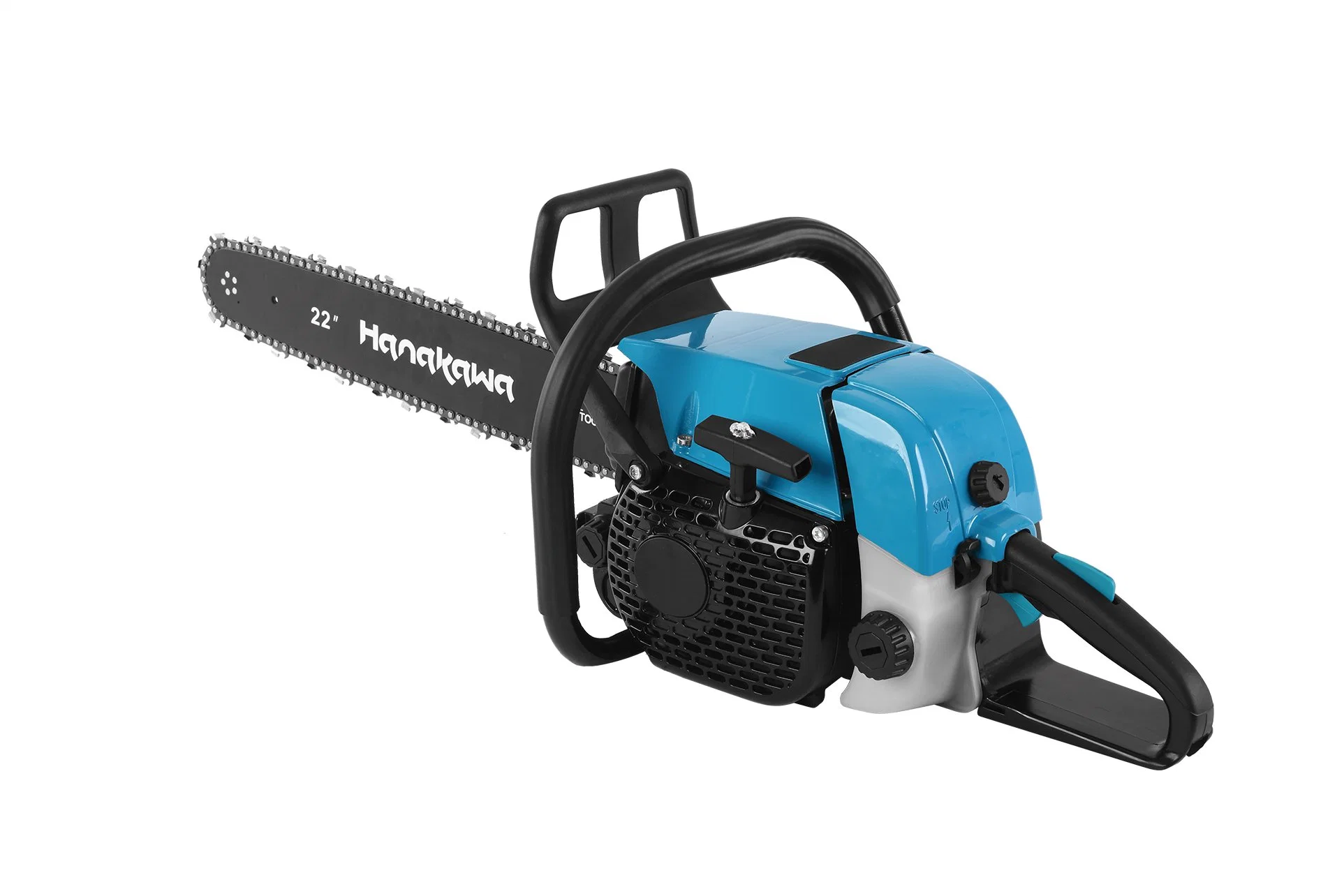 Hanakawa H972E(038) Power Chain Saws, Gas Powered Chainsaw 2 Stroke Handed Petrol Gasoline Chain Saw for Cutting Wood Outdoor Garden Farm Home Use with Tool Kit