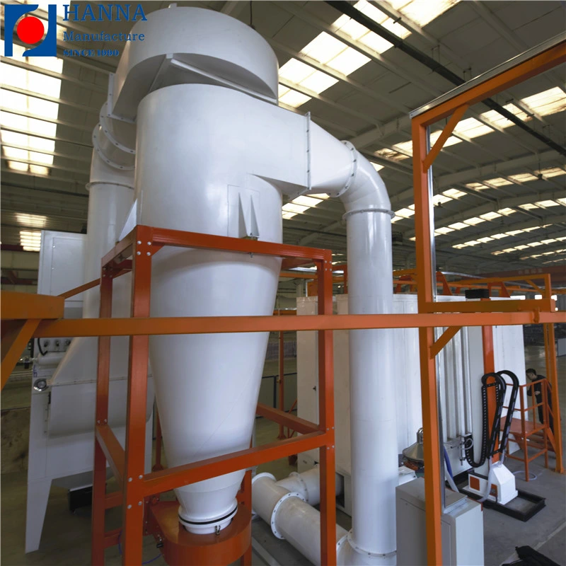 Powder Coating Line with Fast Color Change Powder Coating Booth