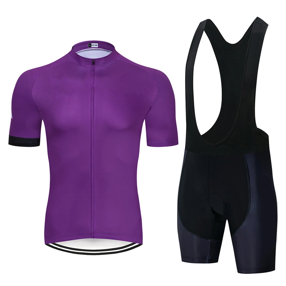 China Quick Dry Sublimation Printing Solid Color Cycling Uniform Cycling Jersey