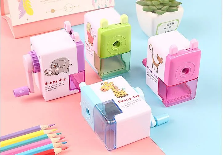 Cartoon Pencil Sharpener Pencil Sharpener Single Hole Hand Pencil Sharpener Student Stationery