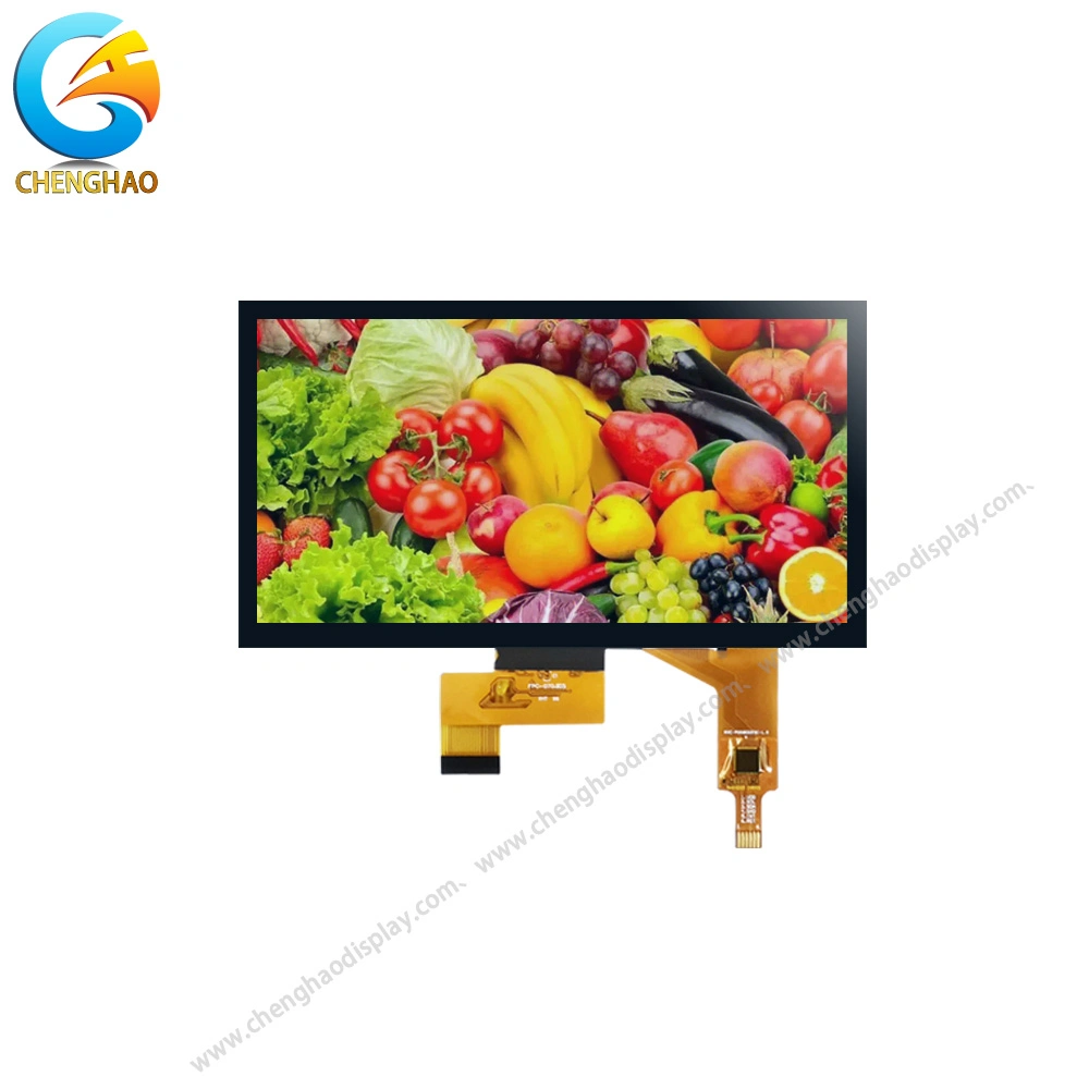 30pin I2c 4lane Mipi Interface 7 Inch 1024X600 Pixels Industrial Touch Screen LCD