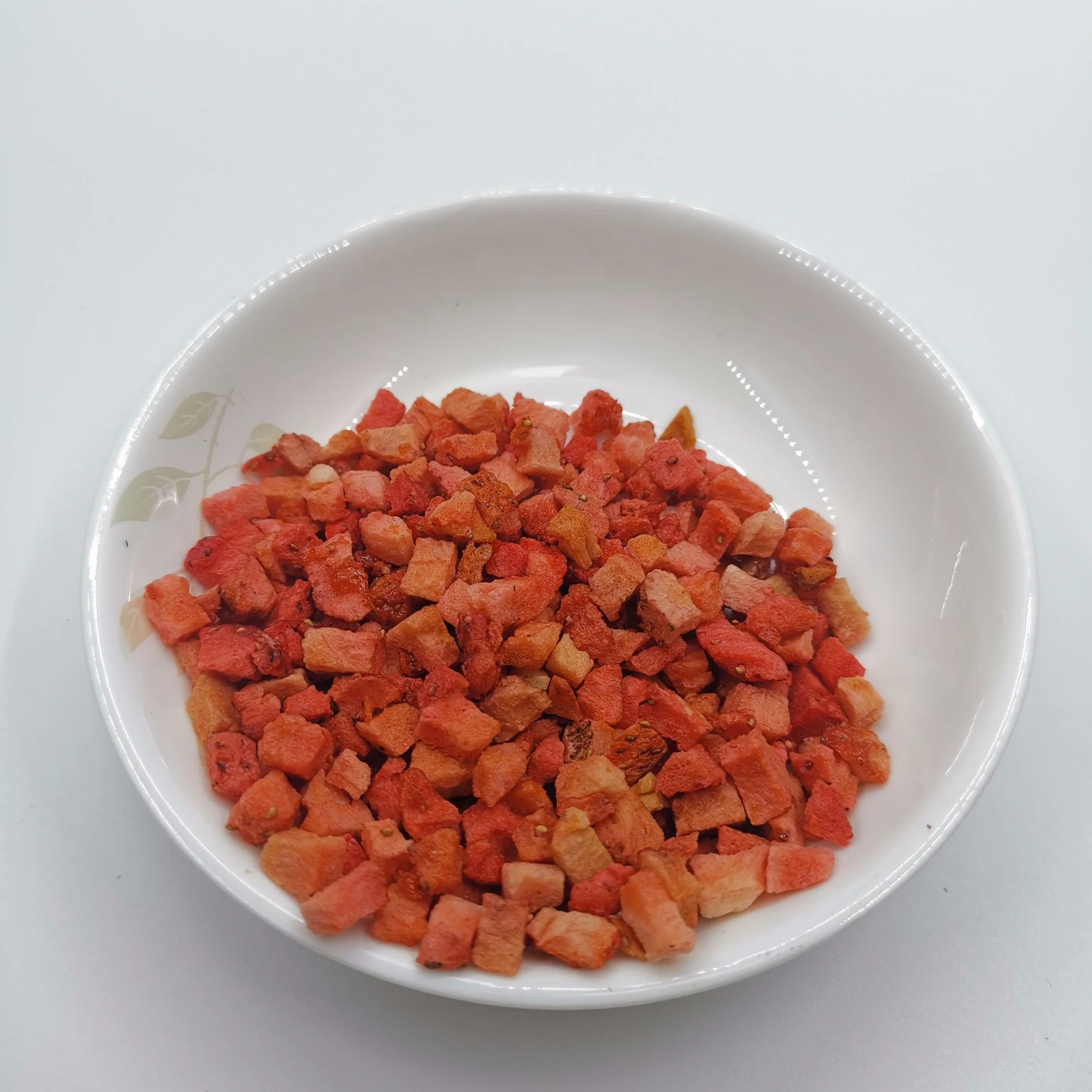 Gefriergetrocknete Erdbeere Ganze Scheiben Würfel