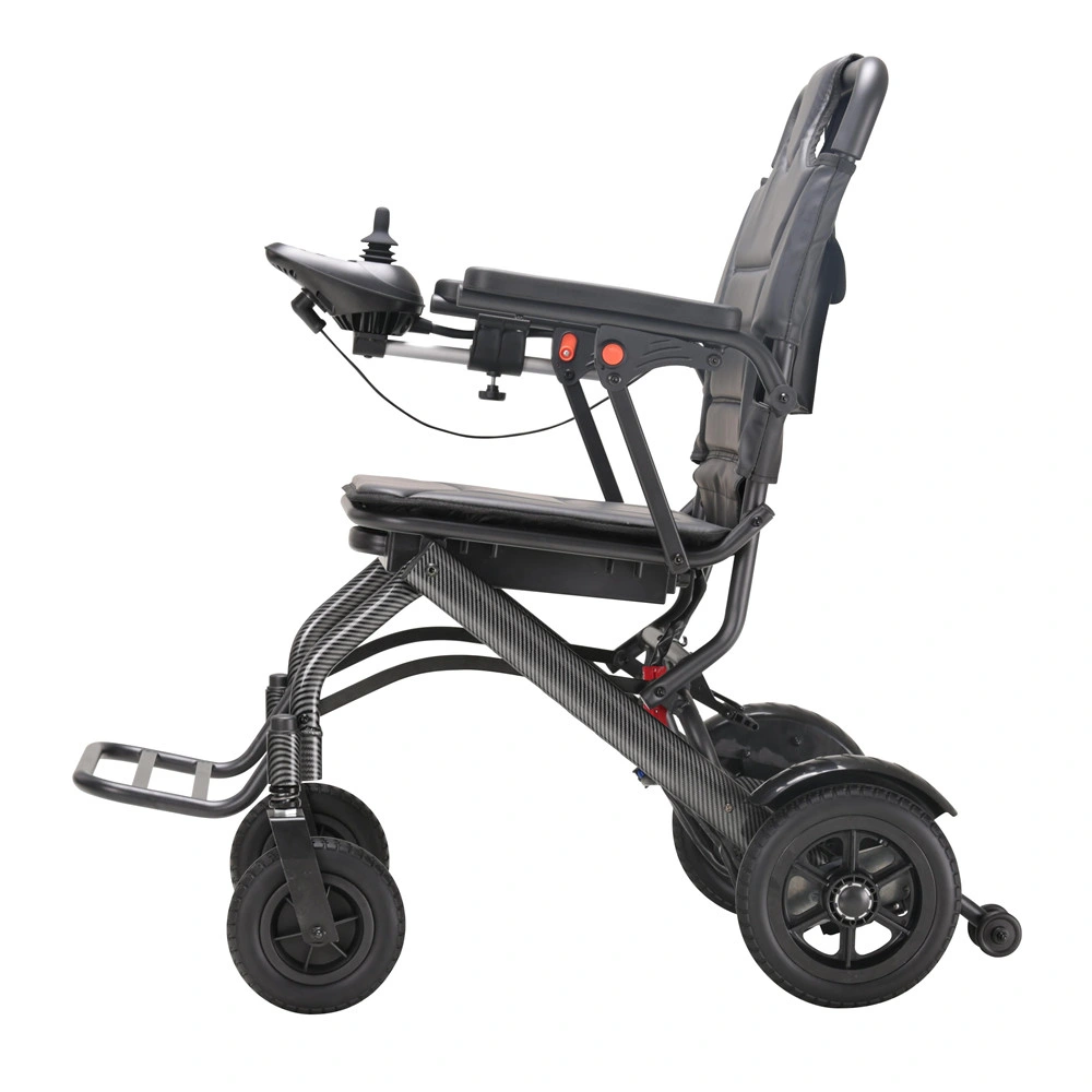 Déplacement extérieur handicapés transport léger en aluminium fauteuil électrique pliant