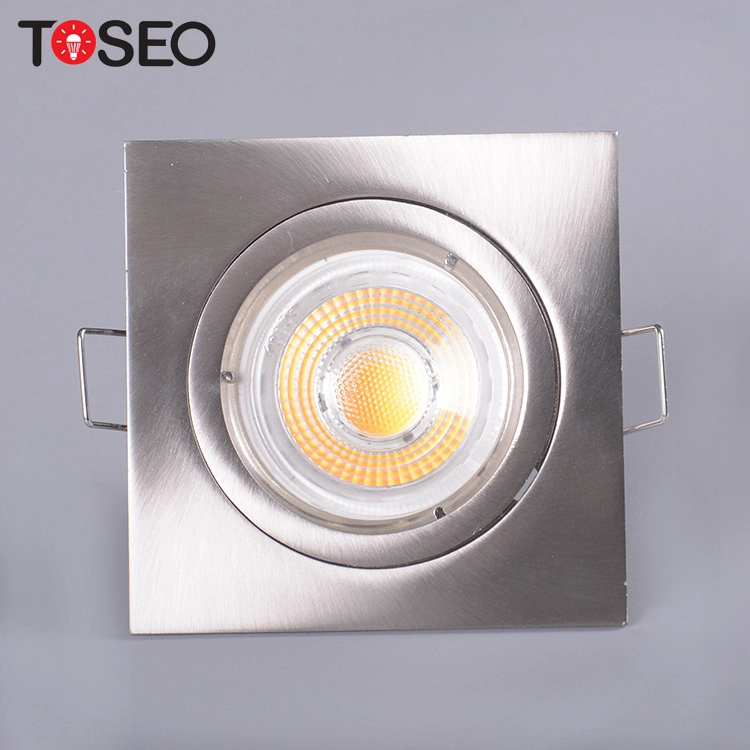 Aluminum Square Deisgn Black White GU10 Mr 16 Downlight Ceiling Flat Down Light