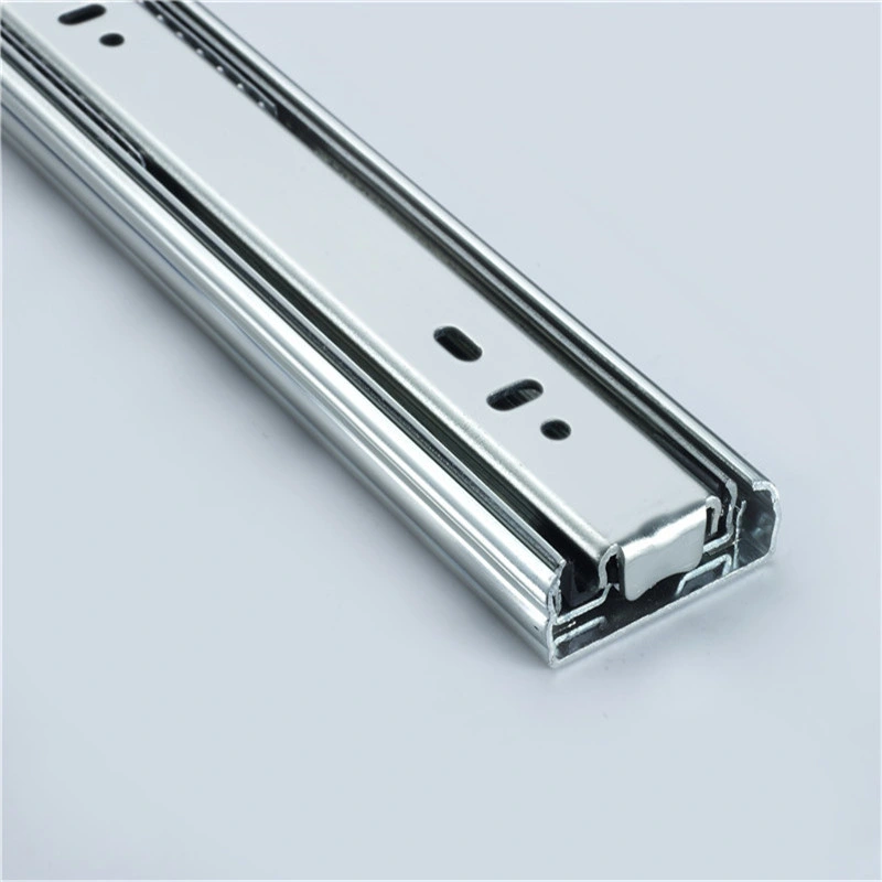 45mm Economical Metal Hardware Normal Push Open Ball Bearing Roller Drawer Slide