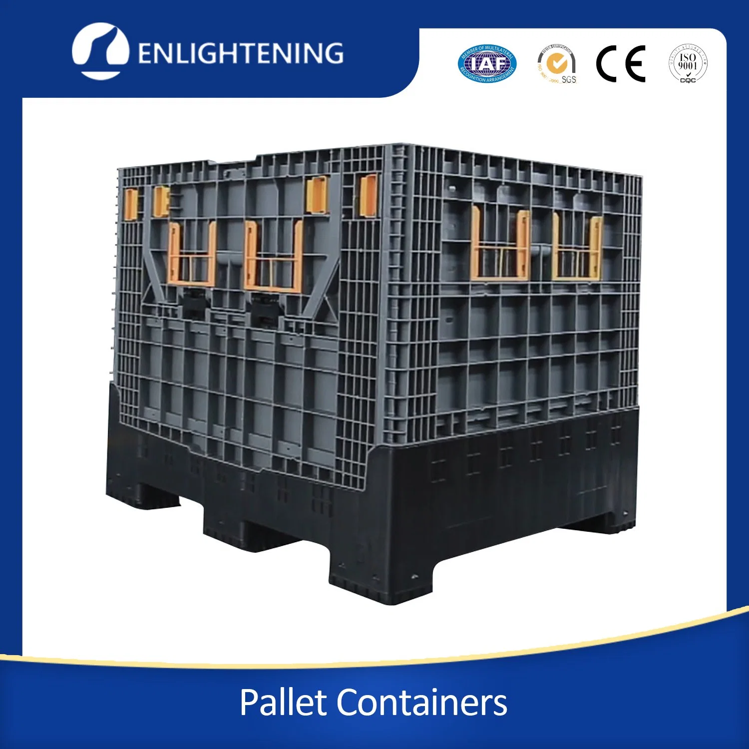 Industrial Foldable Large Container Folding Bulk Shipping Bins