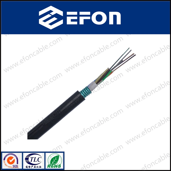 Armor Loose Tube Filled with Jelly Steel Wire Central Strength Member Duct Fiber Optic Cable