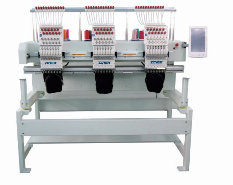 Zy-Em0903 Zoyer Garment Factory Use 3 Head 9 Needles Industrial Embroidery Machine