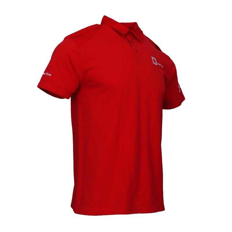 Custom Fashion Men Blouse Plus Size Solid Color Polo Shirt