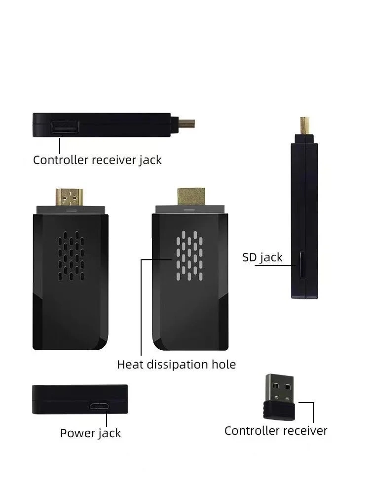 Nouvelle arrivée Accueil HDMI sans fil M8 mini-jeu rétro Double joueurs Console de jeux TV Toysticks