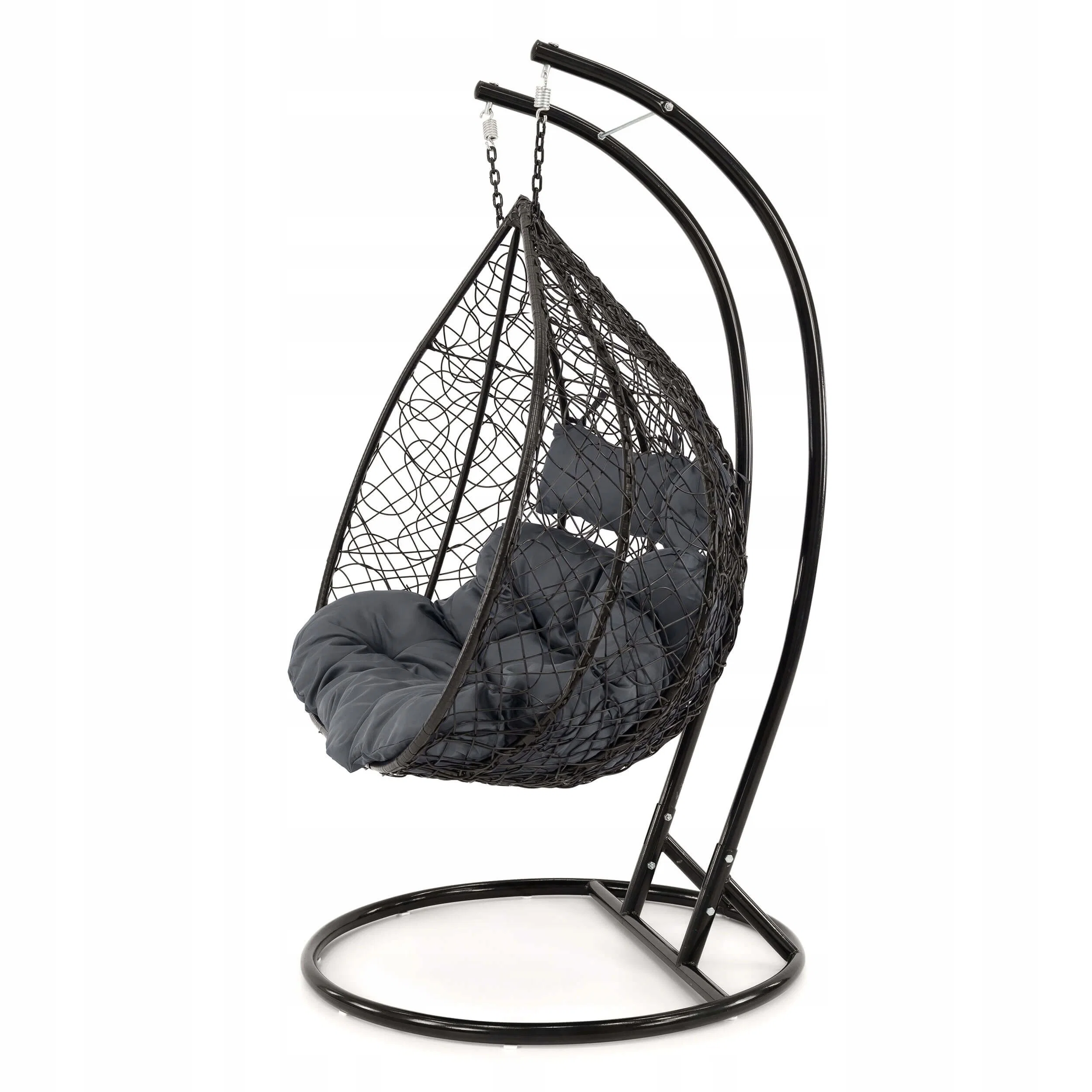 Factory Wholesale/Supplier Cheap Patio Swing Outdoor Furniture Egg Hanging Swing Chair Leisure Wicker Rattan Chair with Cushion