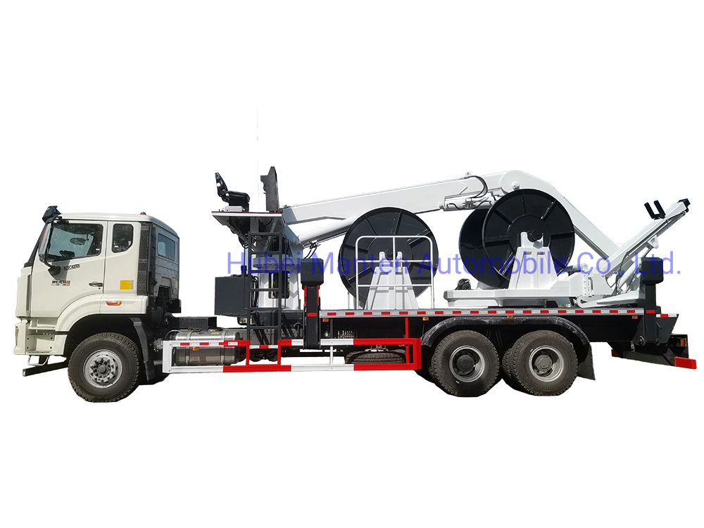 Sinotruk HOWO 6X4 10wheelers New Specializing Customzied Cable Reeler Truck Automatic Heavy Duty Cable Drum Truck